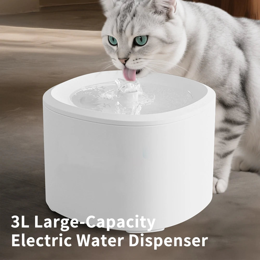 Cat Fountain USB Powered Quiet Water Dispenser For Cats