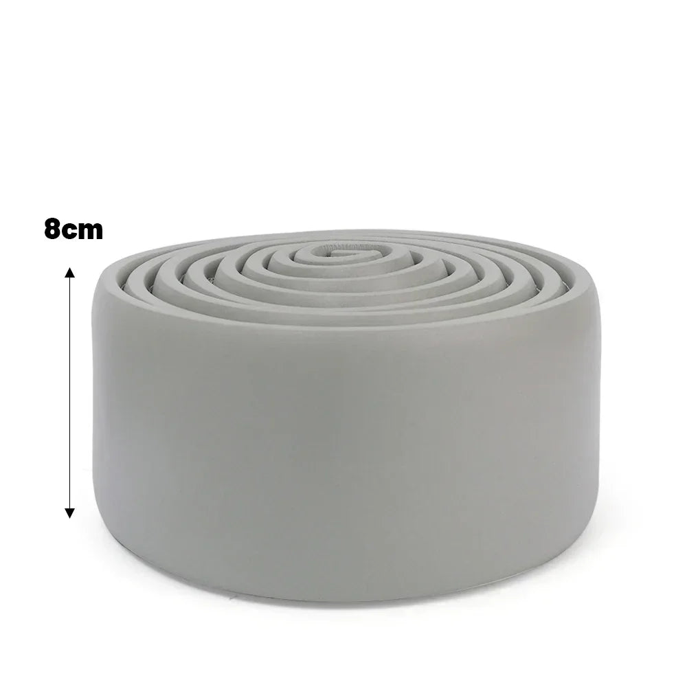 Waterproof Self Adhesive Skirting Line 3D Wall Sticker Anti Collision