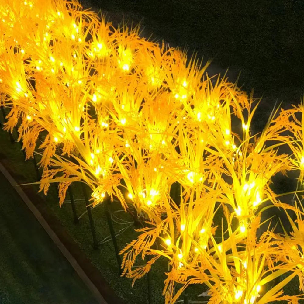 Solar Powered Wheat Ear Ground Mounted Light for Outdoor Decoration