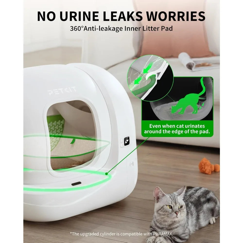 Automatic Self Cleaning Cat Litter Box With App Control