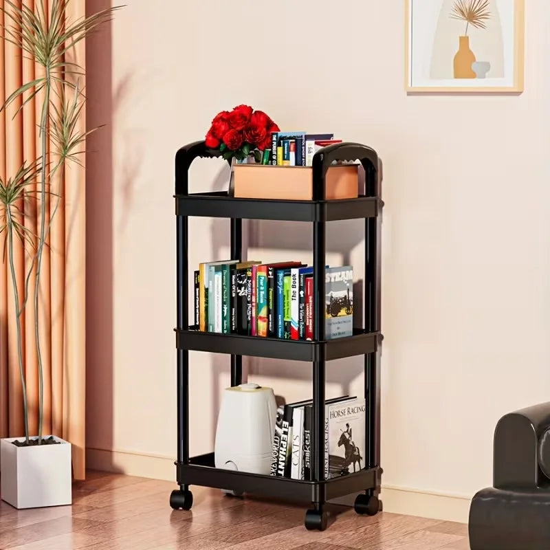 Heavy Duty Rolling Storage Cart Multi Functional Floor Standing Trolley