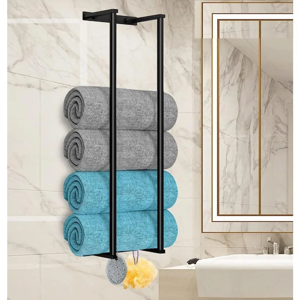 Stainless Steel Wall Mounted Towel Rack For Rolled Towels