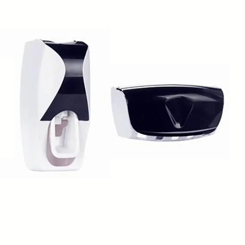 Wall Mounted Toothbrush And Toothpaste Holder With Automatic Dispenser