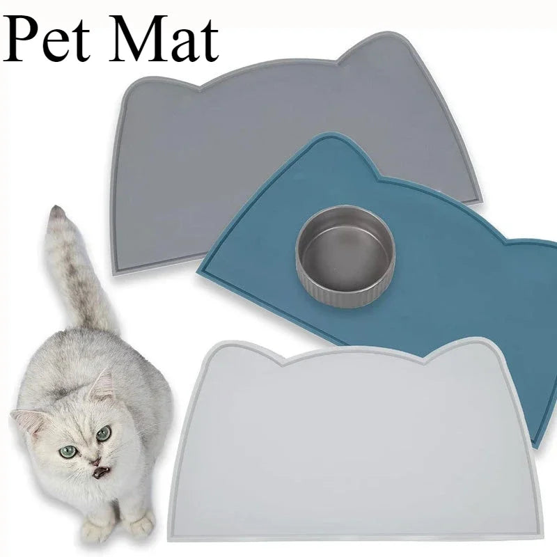 Food Grade Silicone Cat Dog Bowl Mat Waterproof Anti Slip