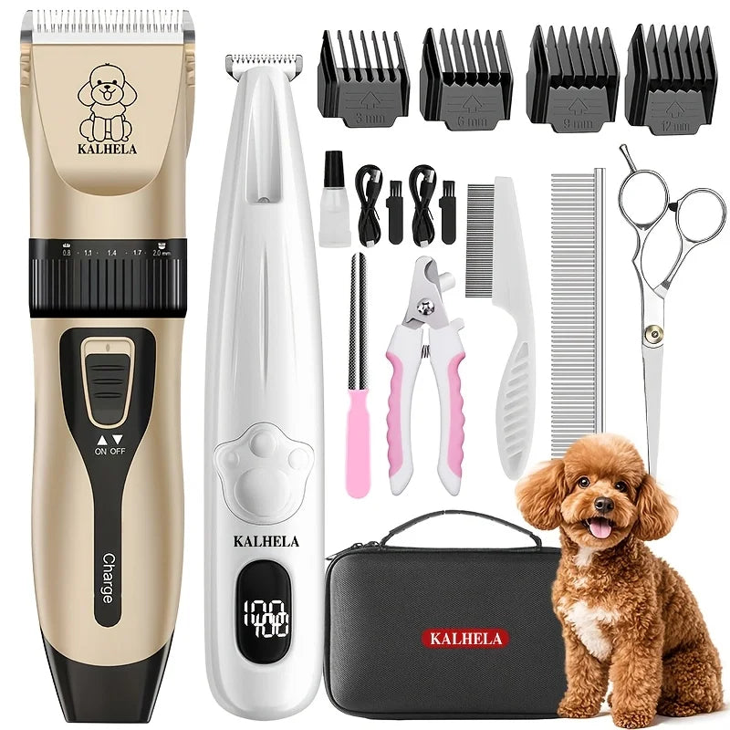 Dog And Cat Grooming Kit Rechargeable Hair Trimmer