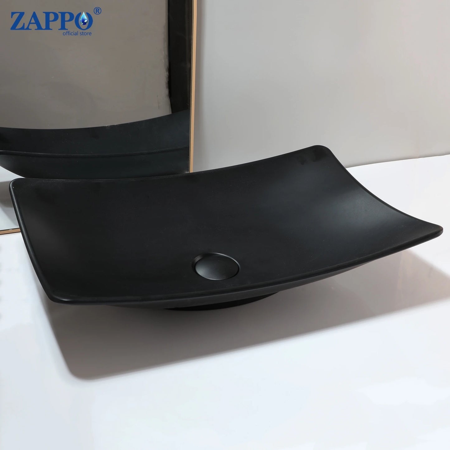 Torayvino Stone Resin Vessel Sink With Drain, Above-Counter Washbasin