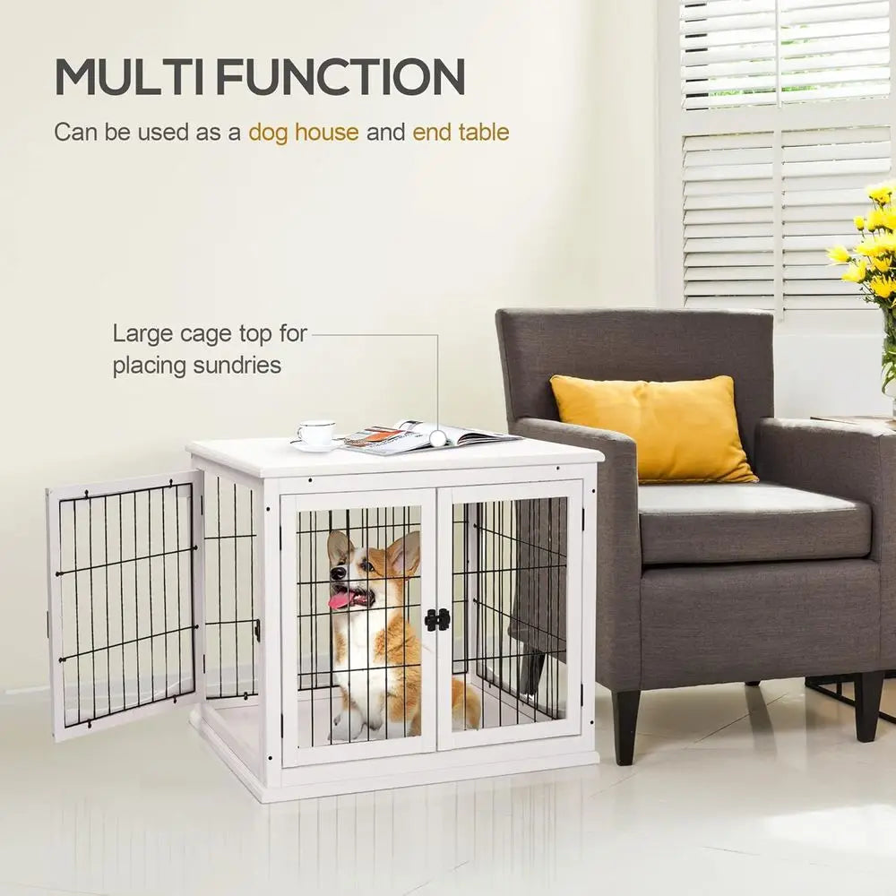 Lockable Dog Cage End Table Kennel For Indoor Use Premium