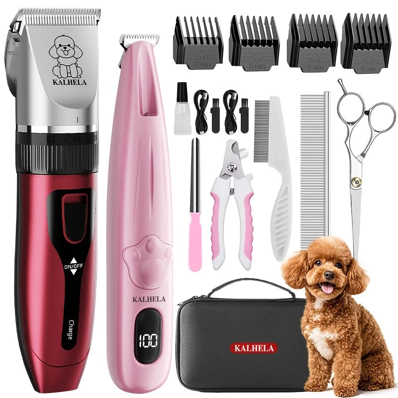 Dog And Cat Grooming Kit Rechargeable Hair Trimmer