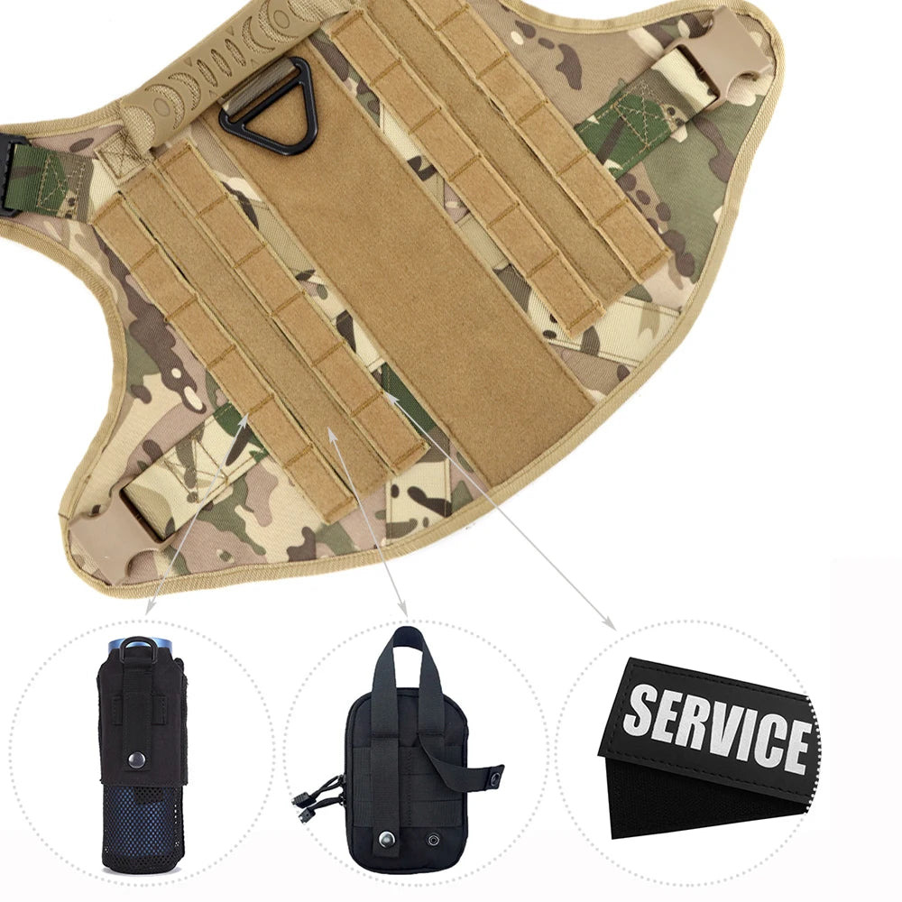 Tactical Dog Harness And Leash Set No Pull Training