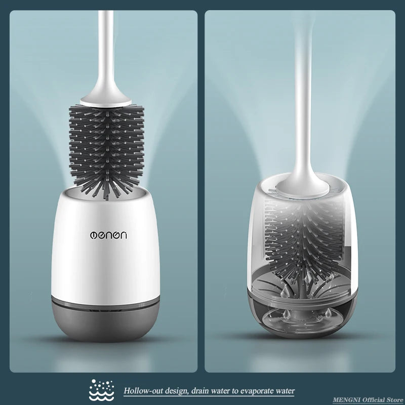 Mengni Silicone Toilet Brush Cleaner For Bathroom Walls And Floors