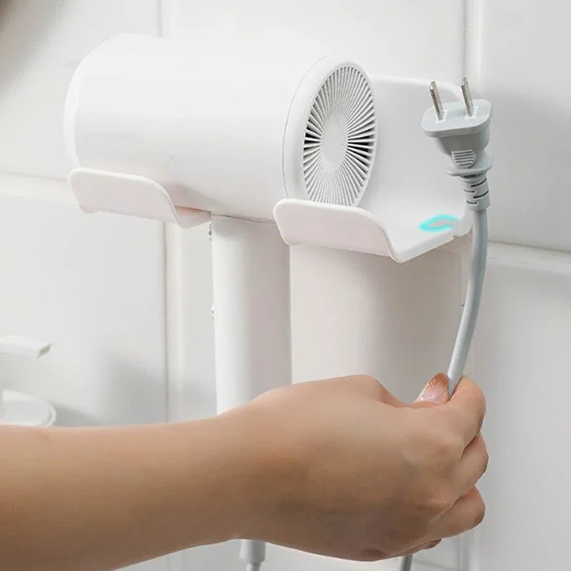 AEDG Hair Dryer Holder Wall Mount Organizer Shelf For Bathroom