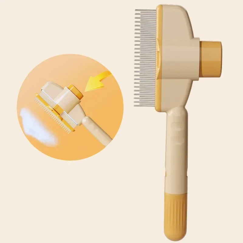 Dog Comb Pet Hair Remover Self Cleaning Brush Massage For Dogs