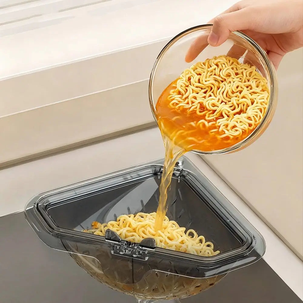 Triangle Sink Drain Basket Filter Strainer Anti Leak Kitchen