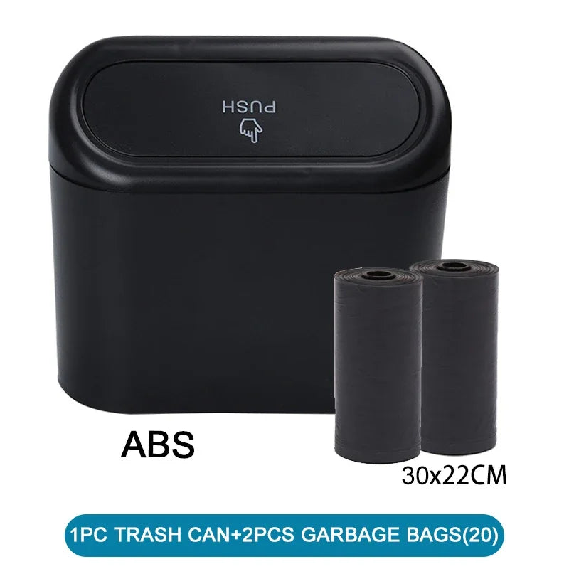SUITU Car Trash Can With Lid Leakproof Mini Car Accessory