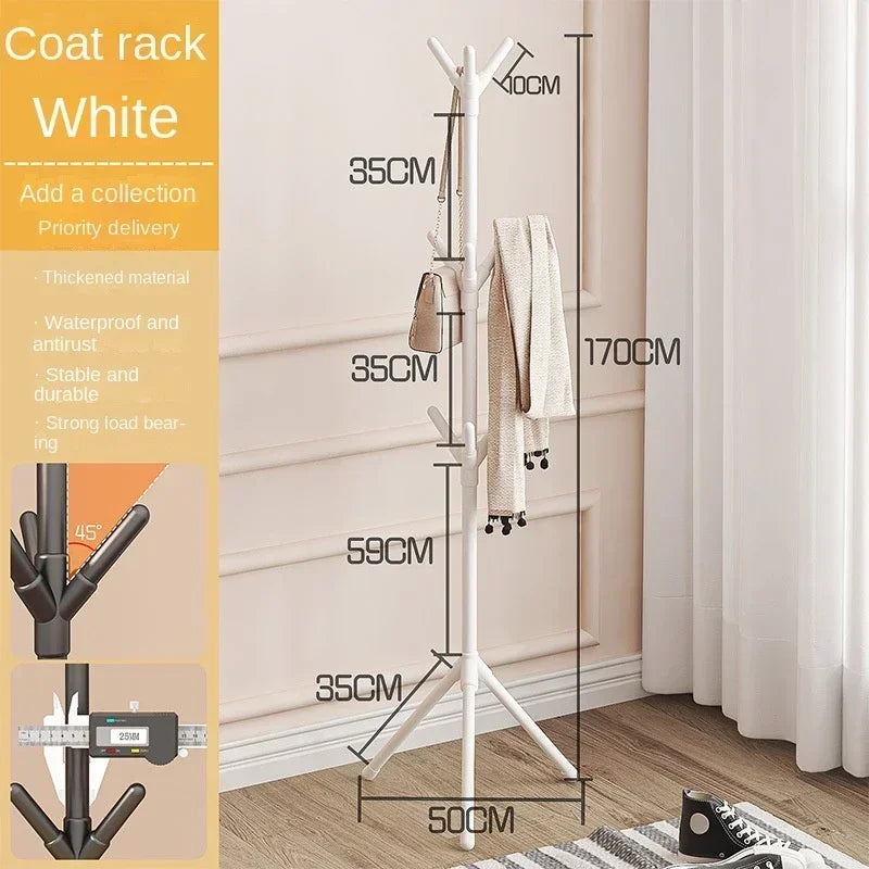 Vertical Floor To Ceiling Clothes Rack Coat Hanger Tree Design