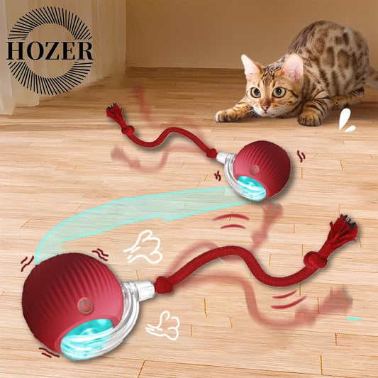 Cat Interactive Automatic Rolling Ball Toy With Rechargeable Battery