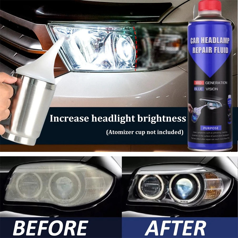 Car Headlight Treatment Kit With Sandpaper And Polish