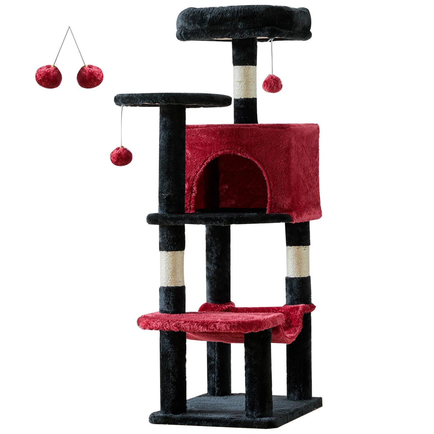 JHK Cat Tree Tall Multi Level Climbing Tower For Indoor Cats