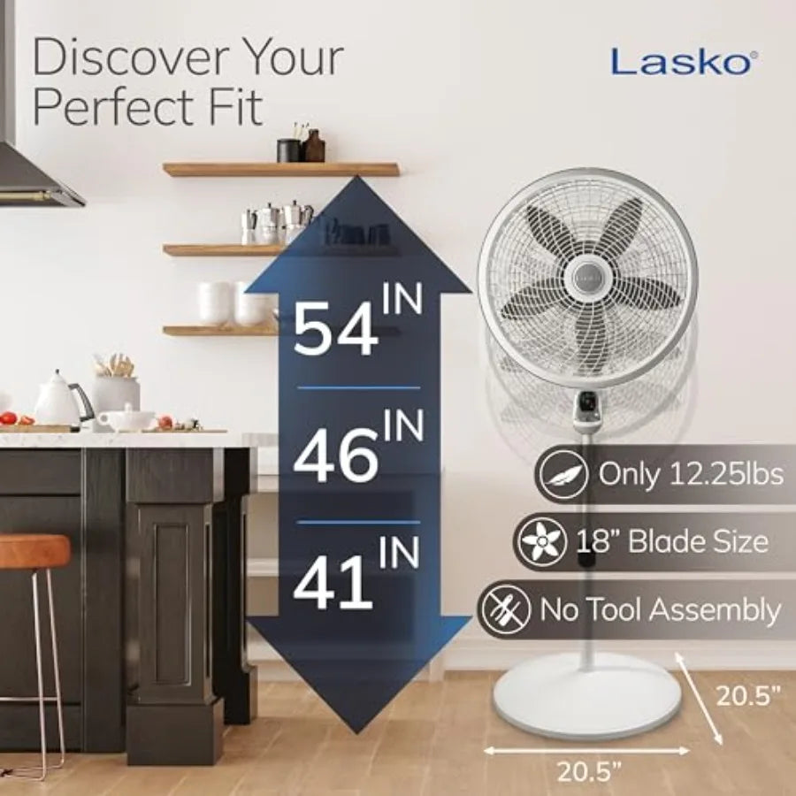 Cyclone Pedestal Fan For Bedroom Kitchen Office Living Room