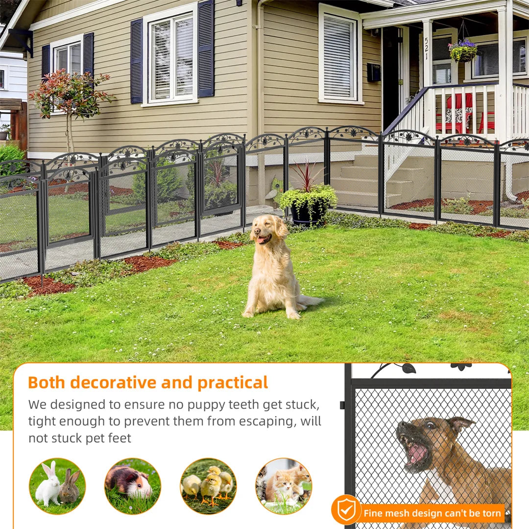 BINGOPAW 8 Panel Heavy Duty Dog Playpen Outdoor Indoor Fence Pad