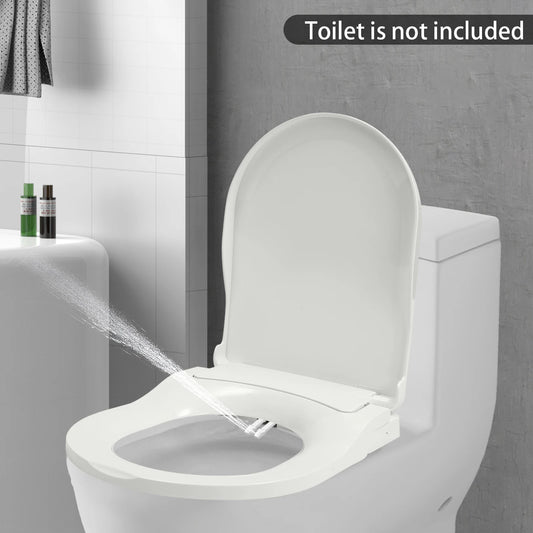 Non Electric Bidet Toilet Seat With Dual Nozzles Elongated Toilets