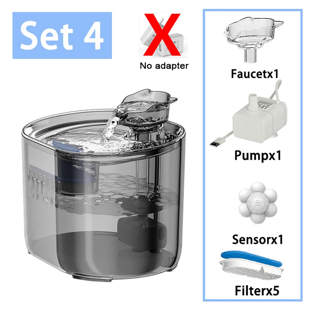 Cat Water Fountain With Filter Fresh Drinking And Quiet Pump