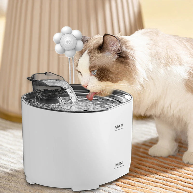 Cat Water Fountain With Filter Fresh Drinking And Quiet Pump