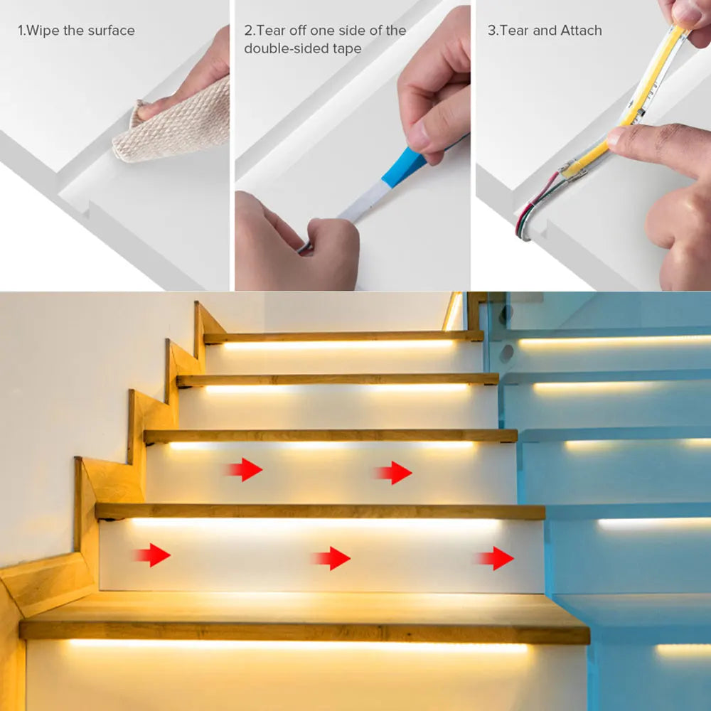 Acosh Neon Body Sensing COB LED Strip Light USB Powered