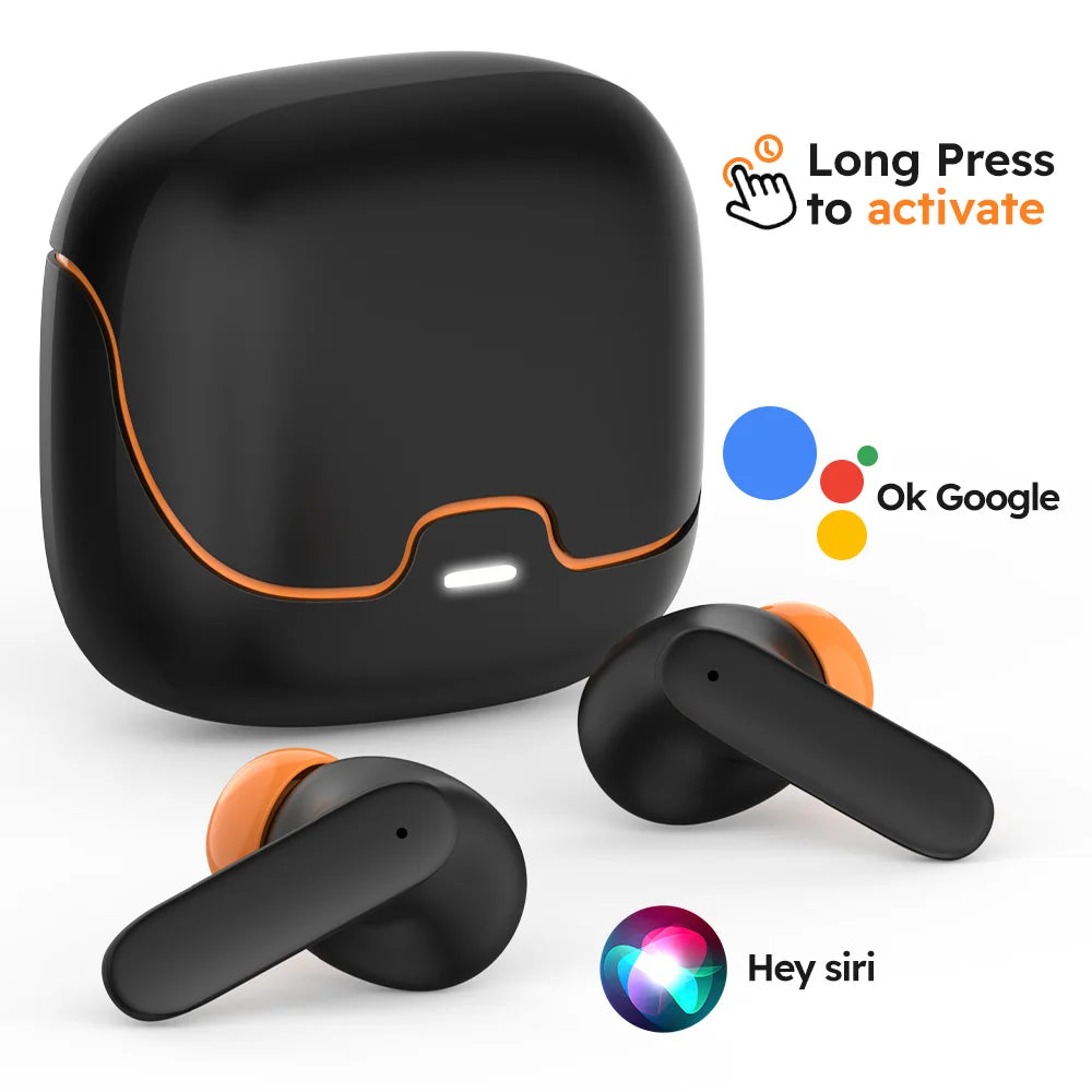 Jogrytece Bluetooth 5.4 TWS Earphones With ENC Noise Cancellation