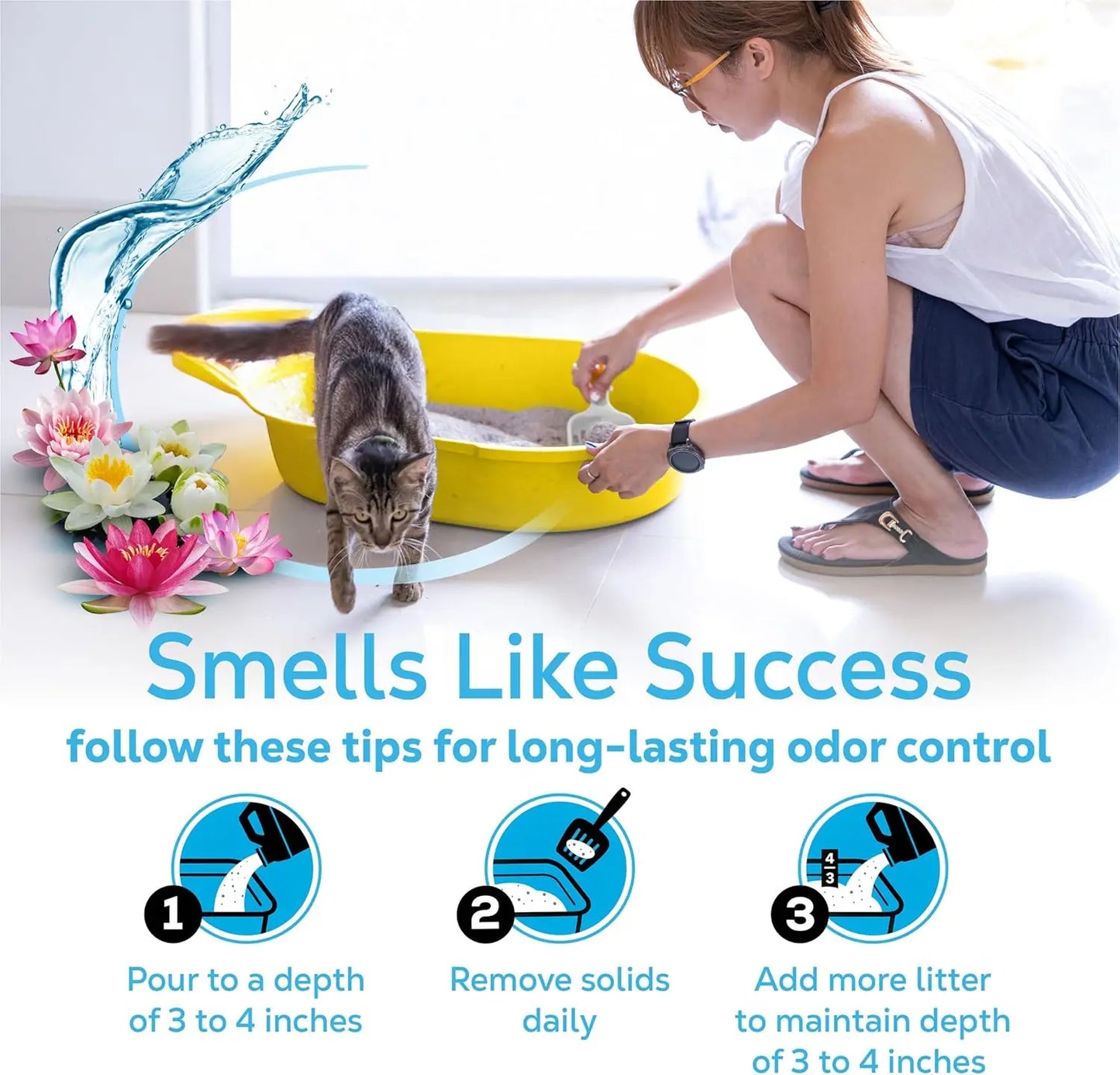 Clumping Cat Litter For Multiple Cats With Clear Springs Scent