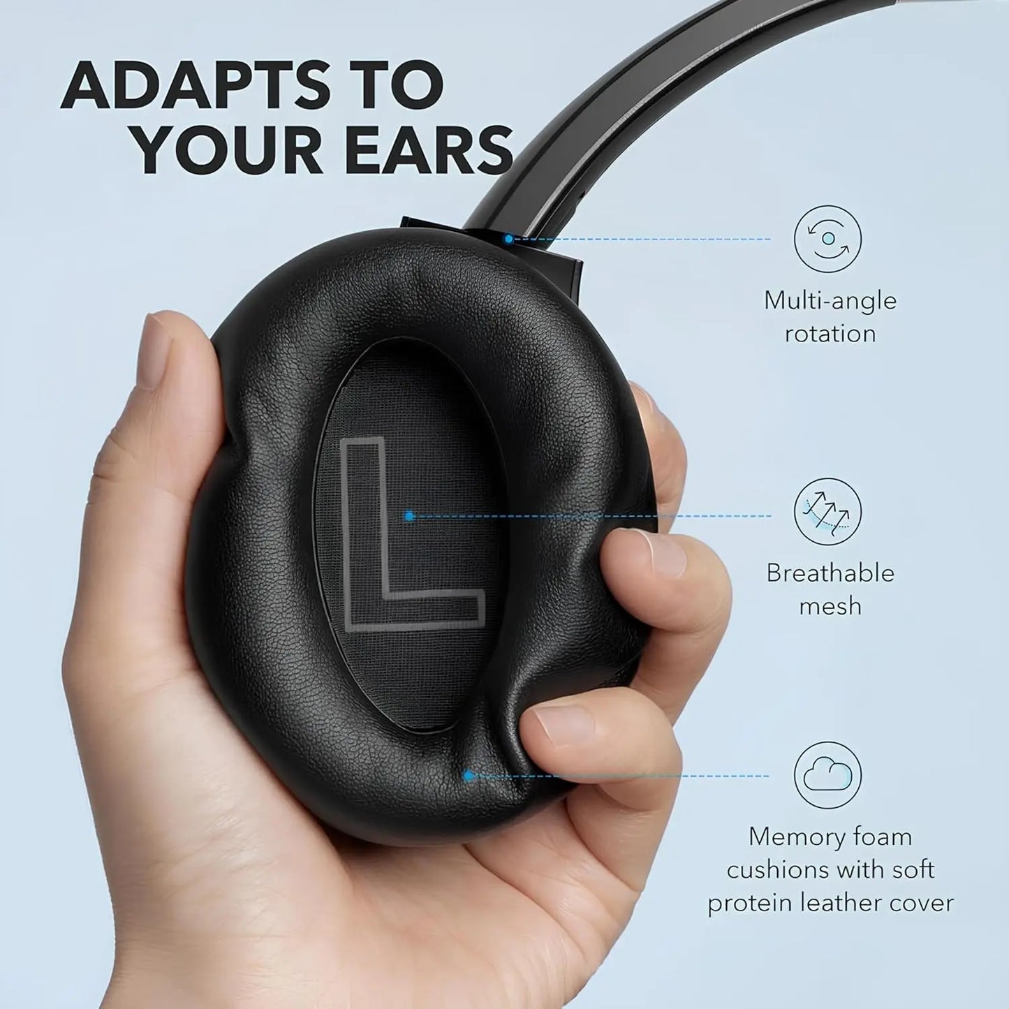 Soundcore By Anker Life Q20 Hybrid ANC Wireless Headphones