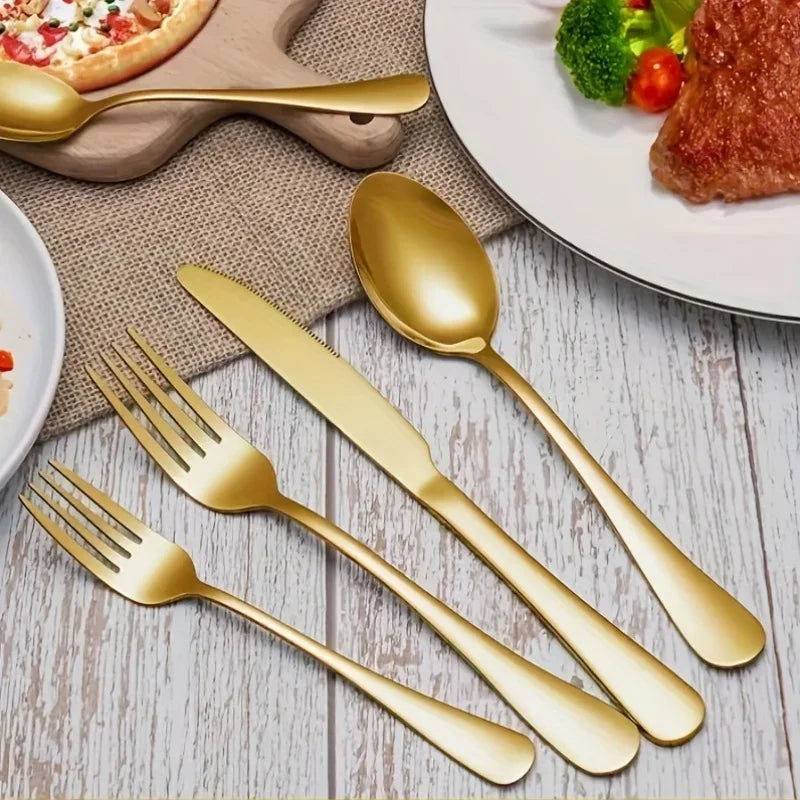 Luxury Flatware Set 30/60-Piece Stainless Steel Cutlery