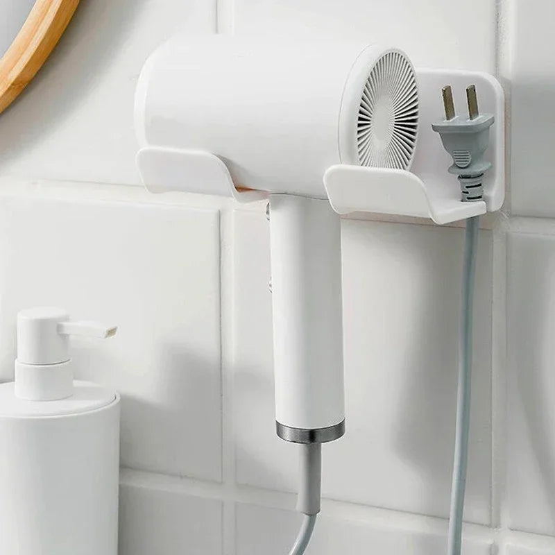 AEDG Hair Dryer Holder Wall Mount Organizer Shelf For Bathroom