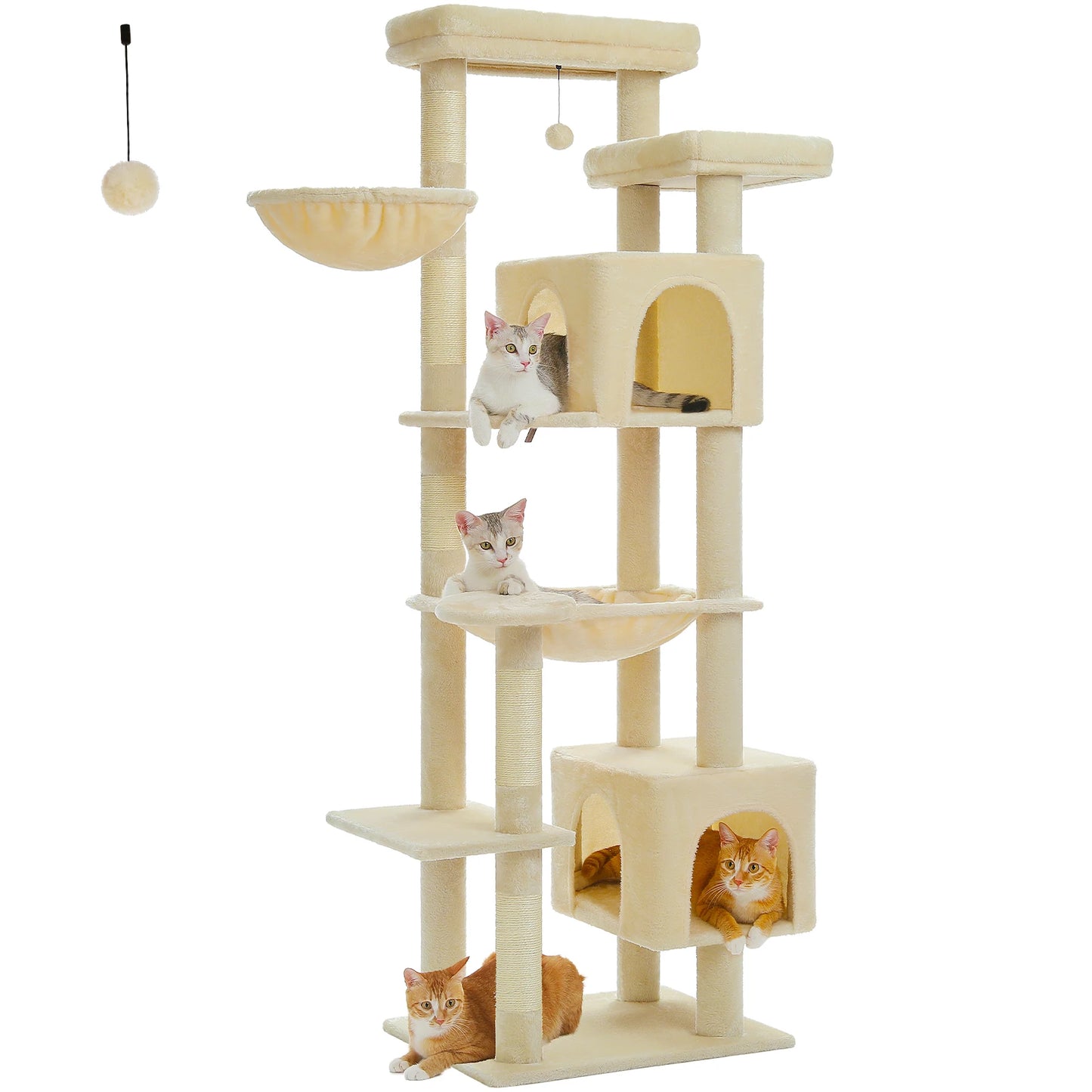 PAWZ Road Large Cat Tree Tower For Indoor Cats With Scratching Posts