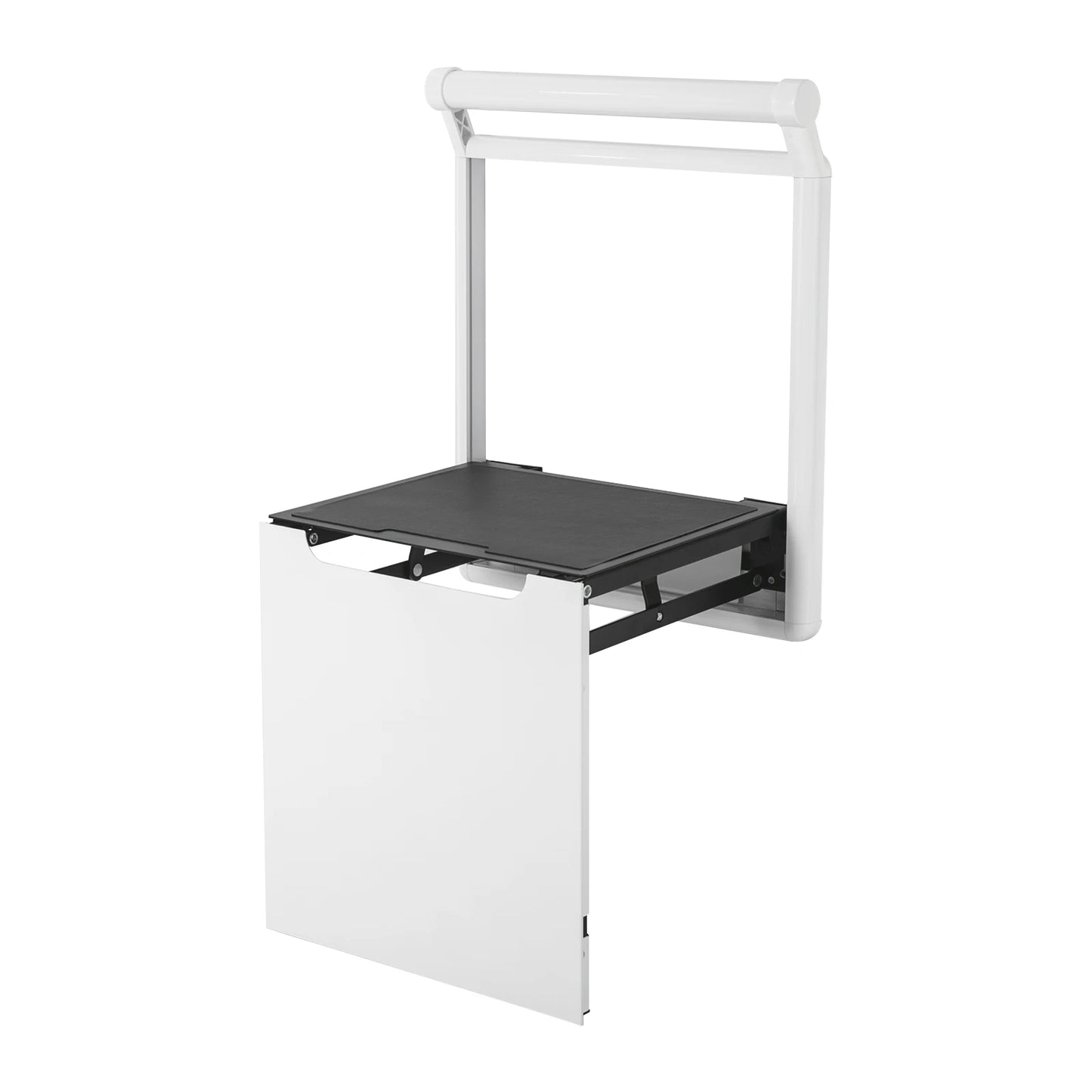 Wall Mounted Folding Buffer Stool for Bathroom Entryway