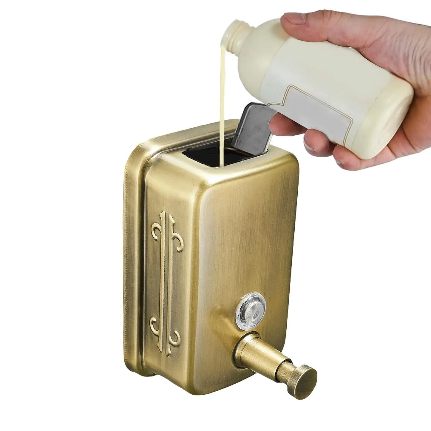 Stainless Steel Wall Mount Soap Dispenser For Hotels And Restaurants
