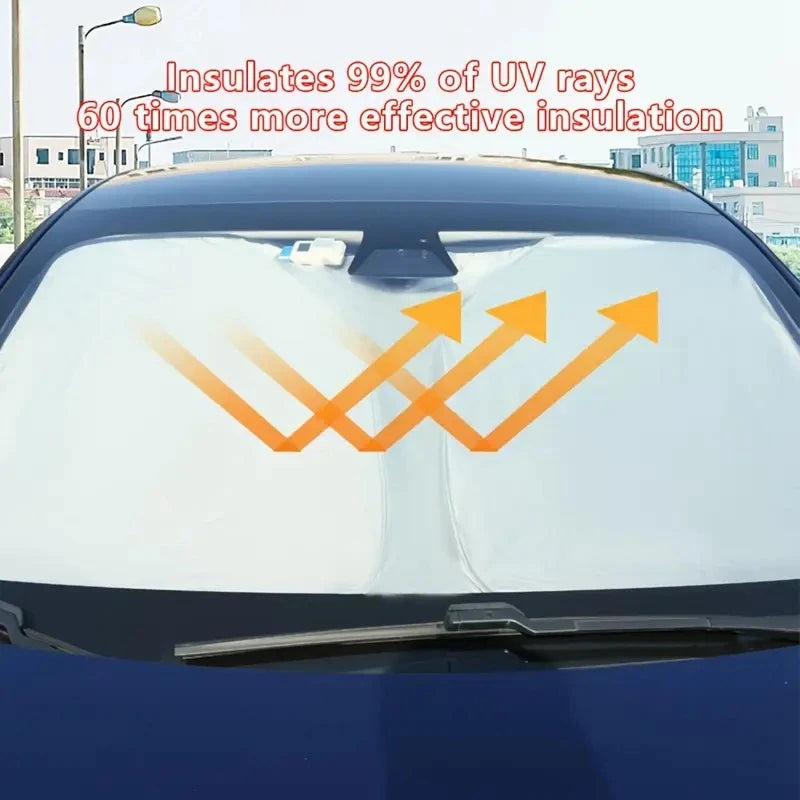 Helloleiboo Car Window Sunshade Cover Windshield UV Protection