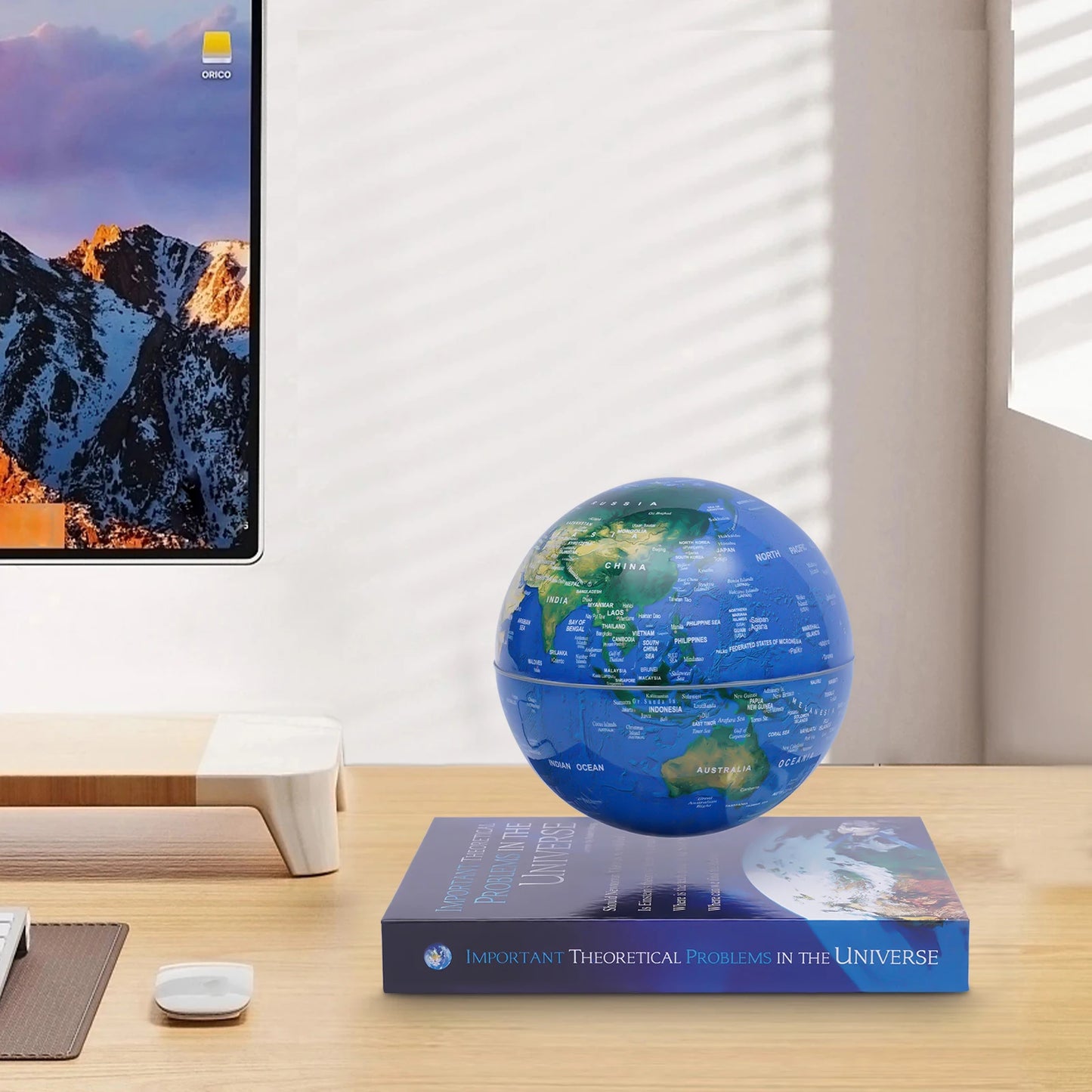 Magnetic Levitation Globe With LED Lights For Home Office