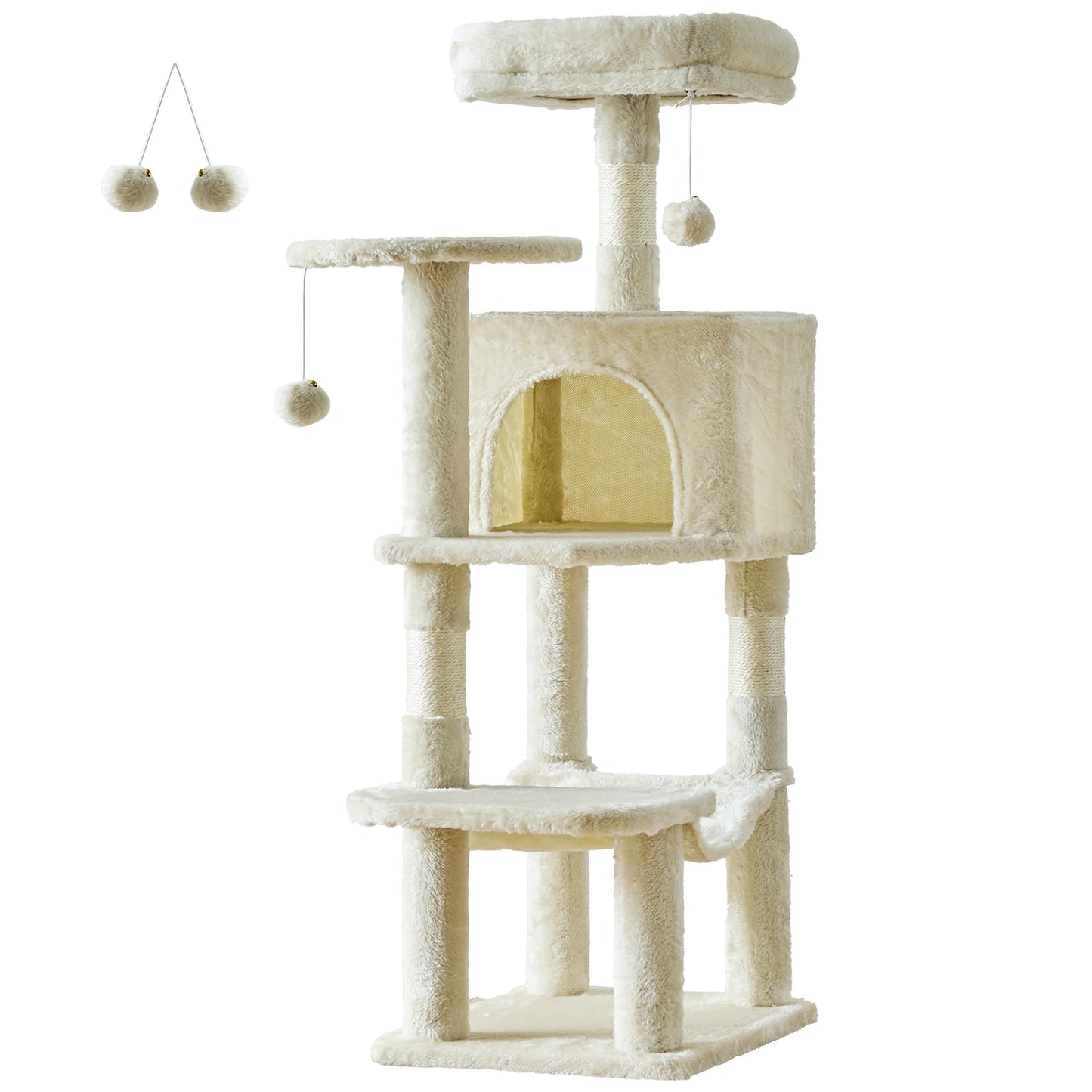JHK Cat Tree Tall Multi Level Climbing Tower For Indoor Cats