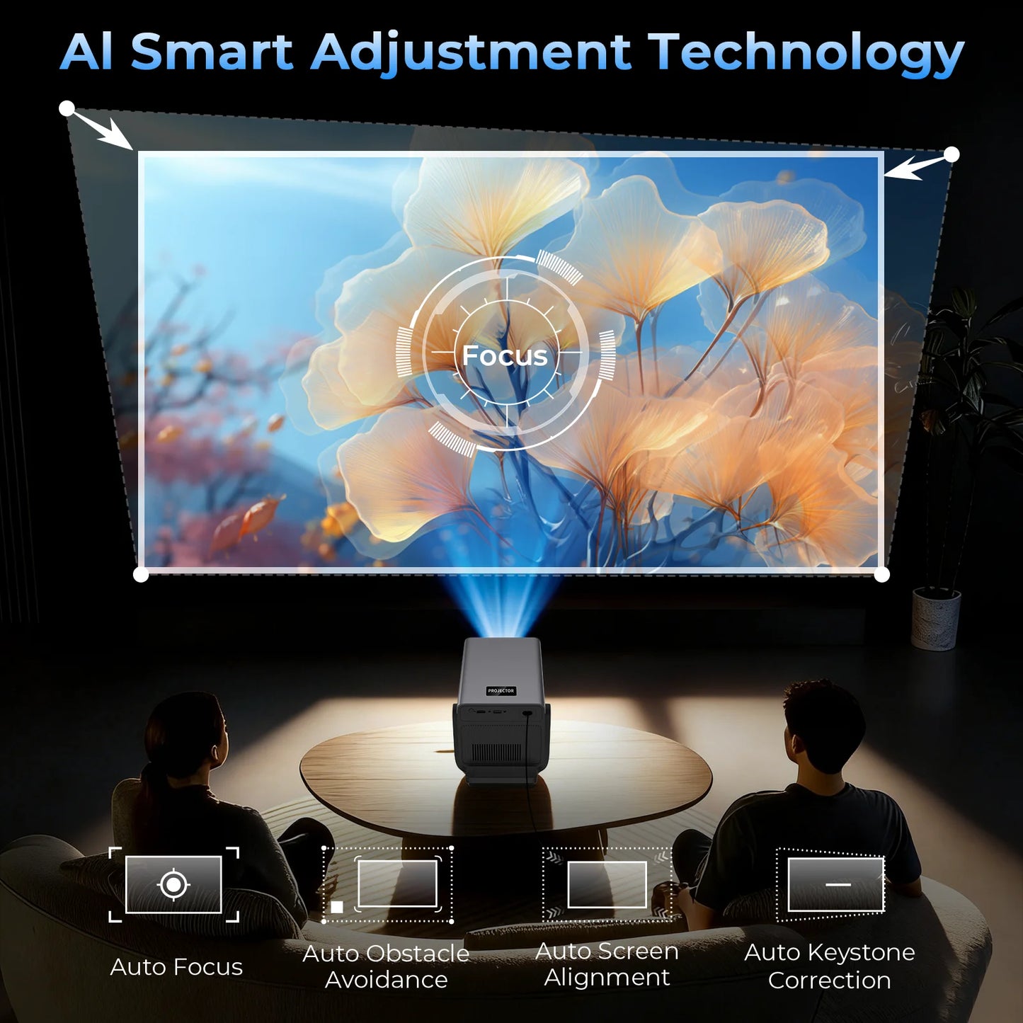 LynCast X7 8K Projector With Android 14 And WiFi 6