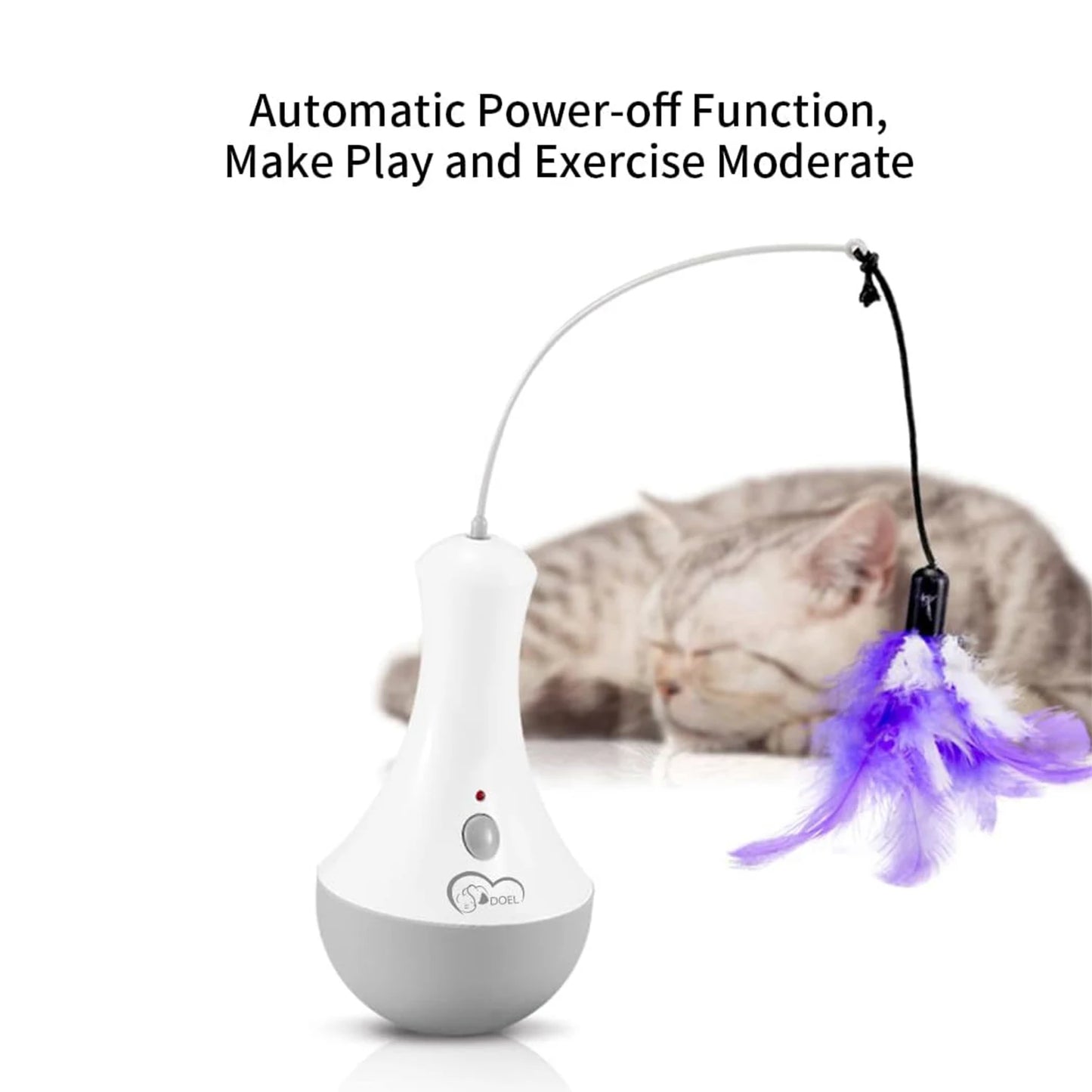 Cat Interactive Feather Toy Teaser For Indoor Play