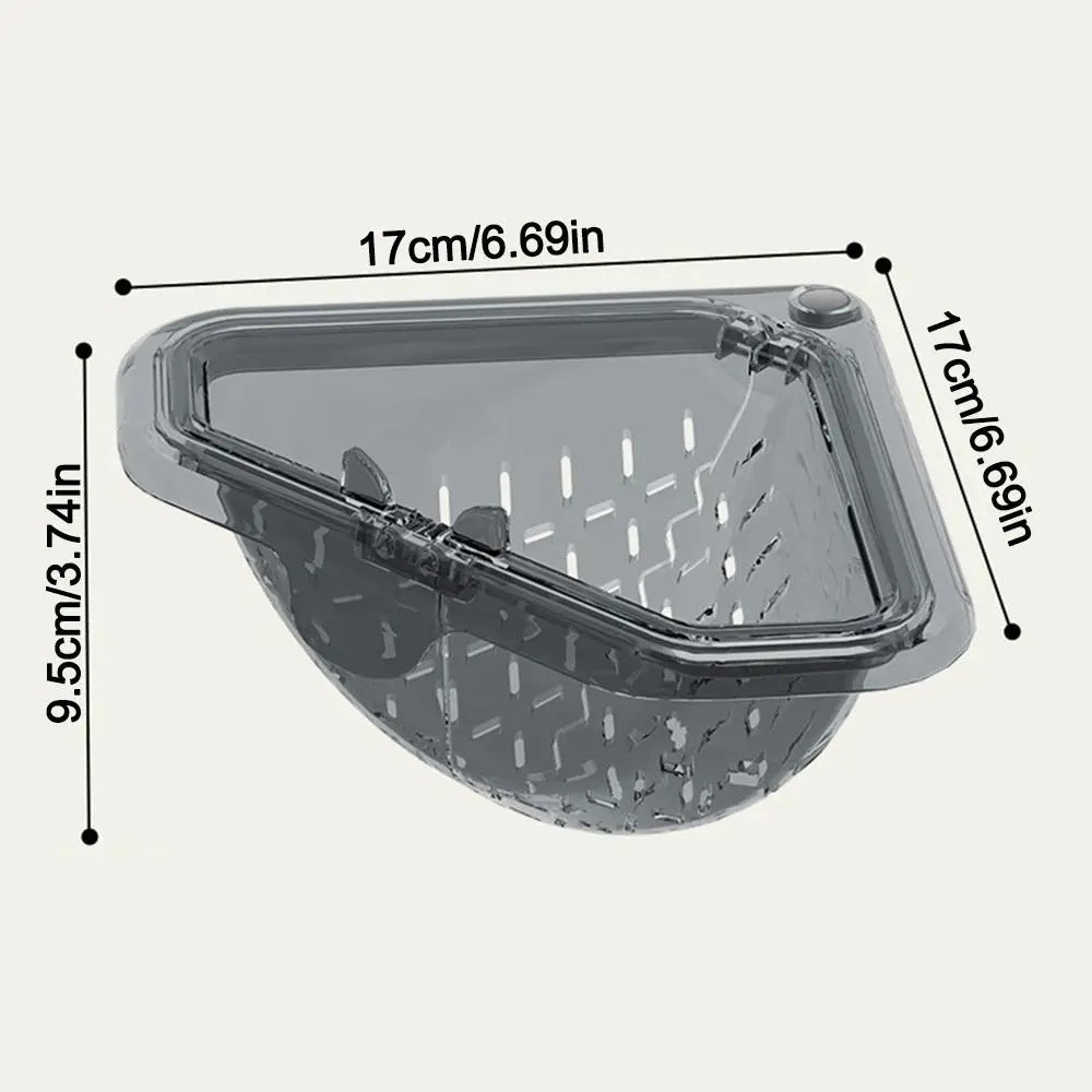 Triangle Sink Drain Basket Filter Strainer Anti Leak Kitchen