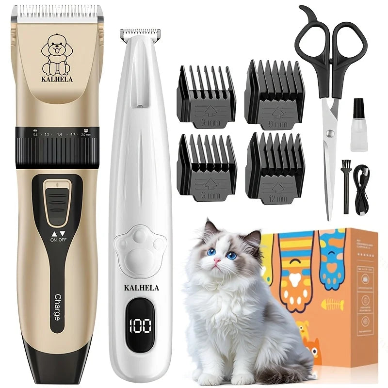 Dog And Cat Grooming Kit Rechargeable Hair Trimmer