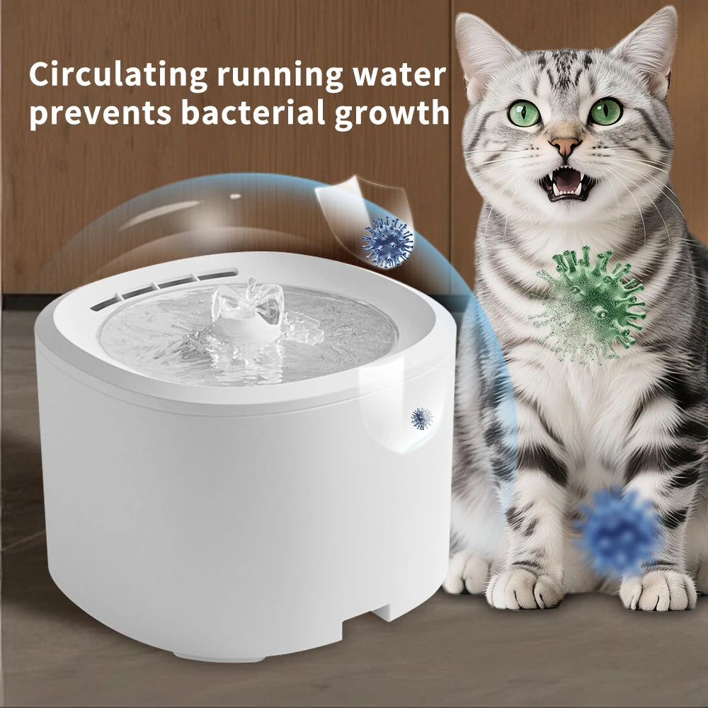 Cat Fountain USB Powered Quiet Water Dispenser For Cats