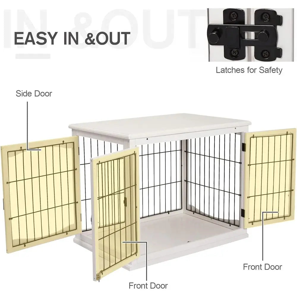 Lockable Dog Cage End Table Kennel For Indoor Use Premium