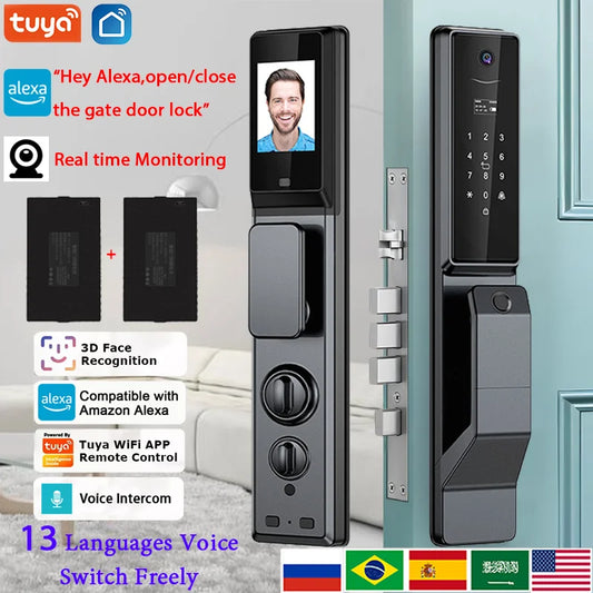 YKESDL Waterproof Outdoor Smart Lock With WiFi Alexa Tuya Camera
