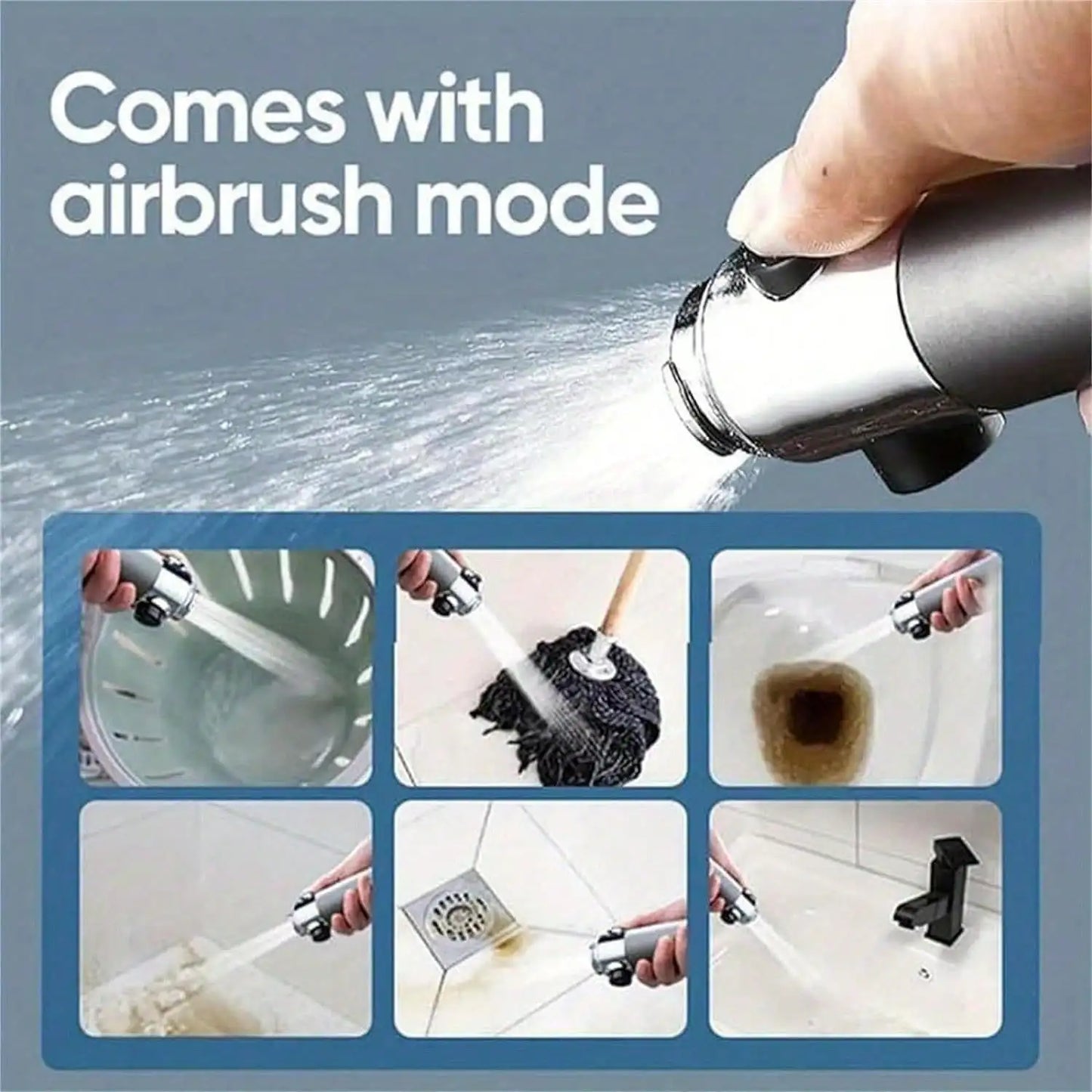 Filtered Shower Head Handheld High Pressure 4 Spray Modes