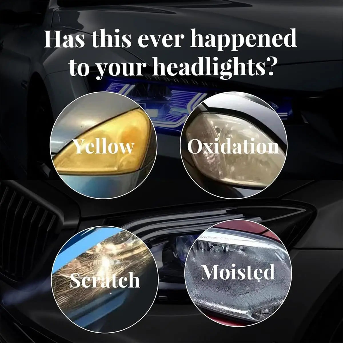 Headlight Restoration Kit For Car Headlights And Lamps