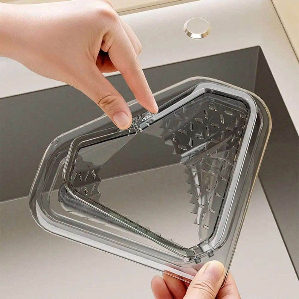 Triangle Sink Drain Basket Filter Strainer Anti Leak Kitchen