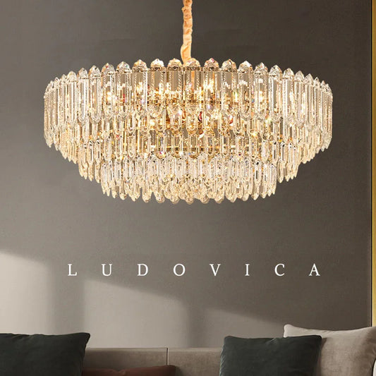 LUDOVICA Modern LED Ceiling Hanging Lamp For Living Room Chandelier